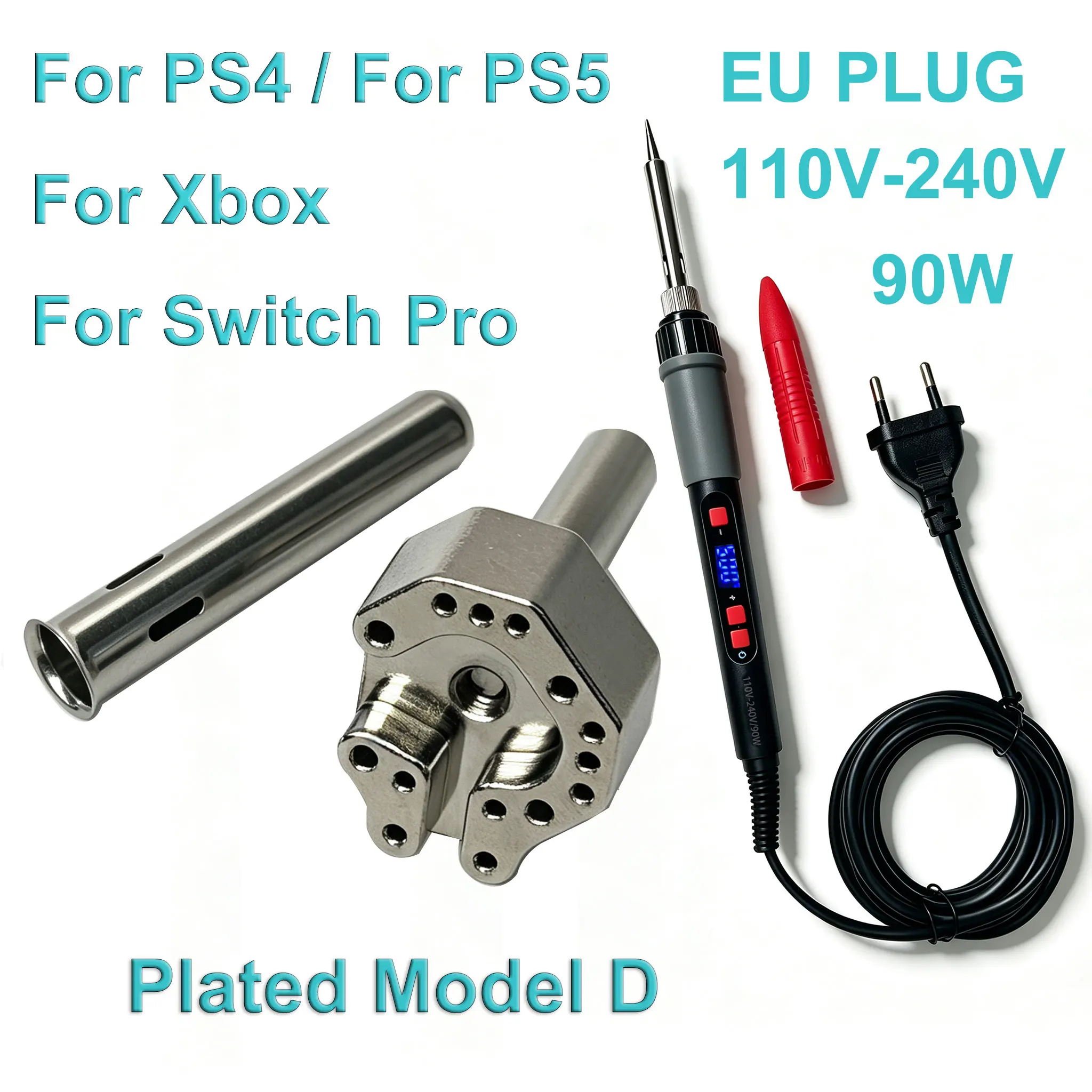 Joystick-Heizformspitze, 90 W, einstellbare Temperatur, Lötkolben für die Reparatur und Demontage von PS4-, PS5-, Switch Pro- und Xbox-Controllern. – Detail 5