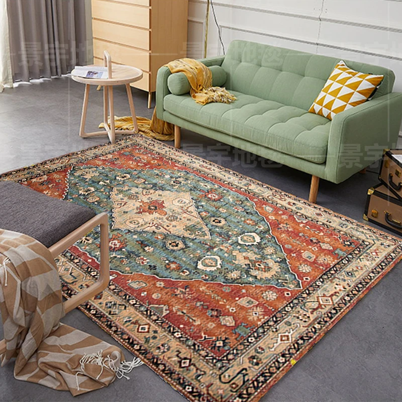 Northern Europe Moroccan Bedroom Living Room Retreo Rug Bohemia Ethnic Style Household Carpet