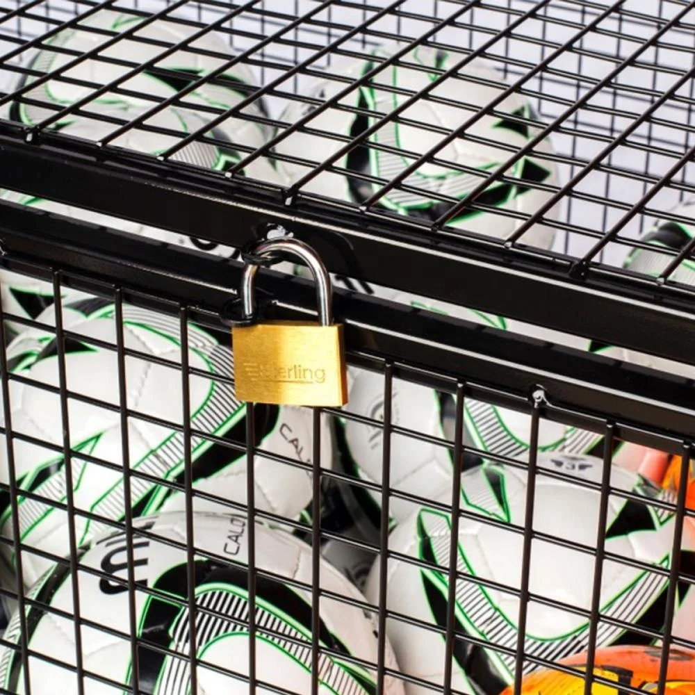 カスタムスタジアムスポーツボール機器収納ケージラックオーガナイザー可動バレーボールバスケットボールサッカー金属ディスプレイスタンド