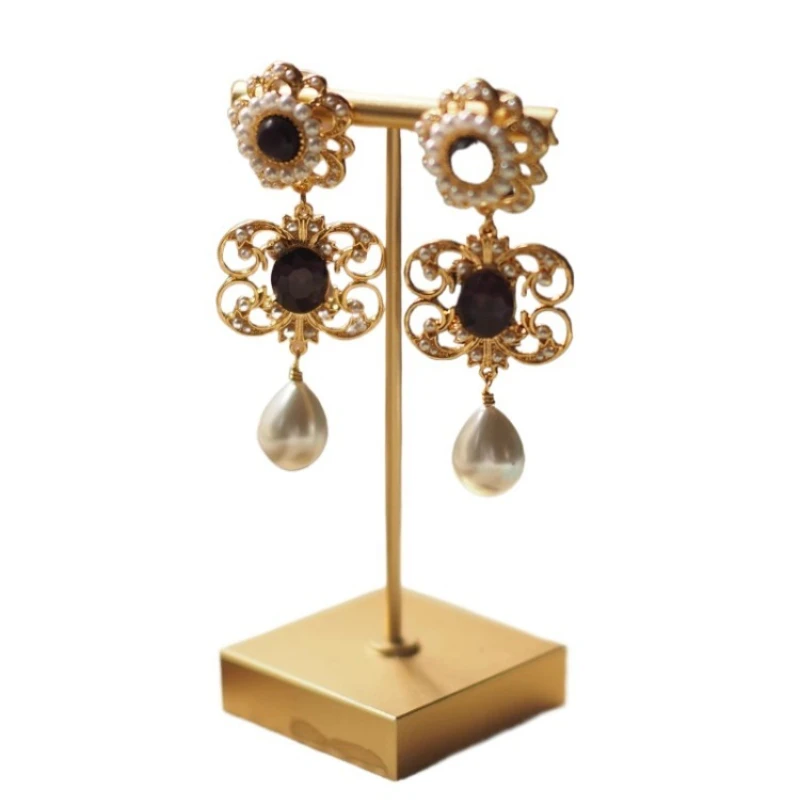 

Court Vintage French Pearl Fringed Earrings Earclips