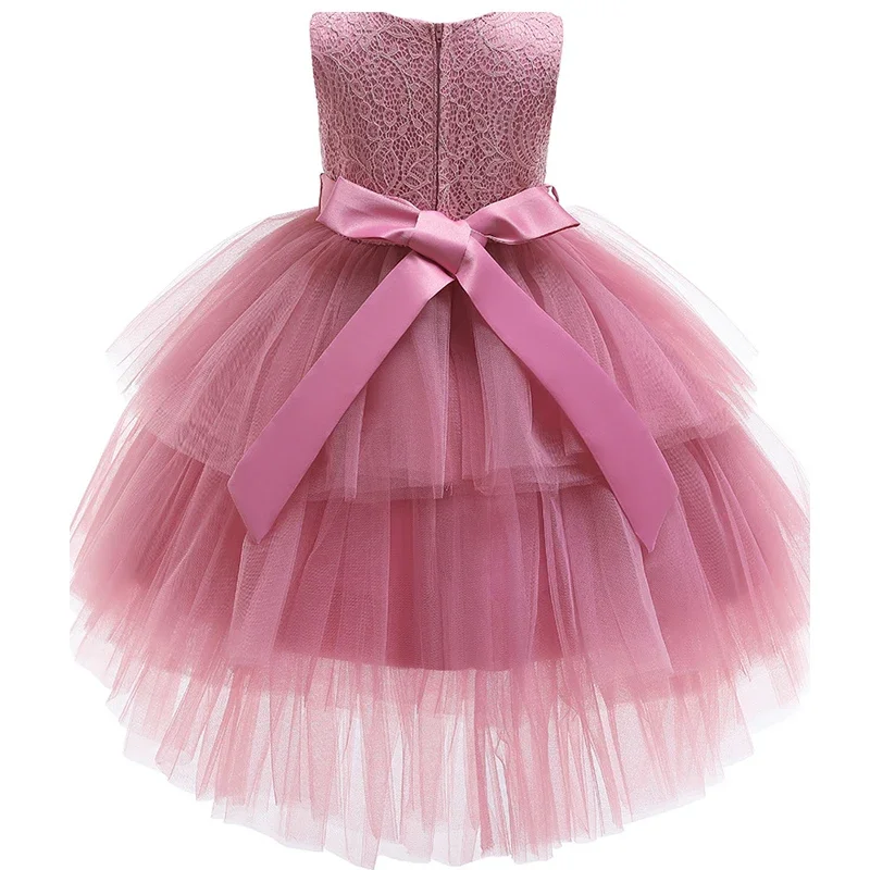 Princesa vestido de flores para meninas, elegante tutu do casamento, vestido de baile, fantasia de Natal para crianças