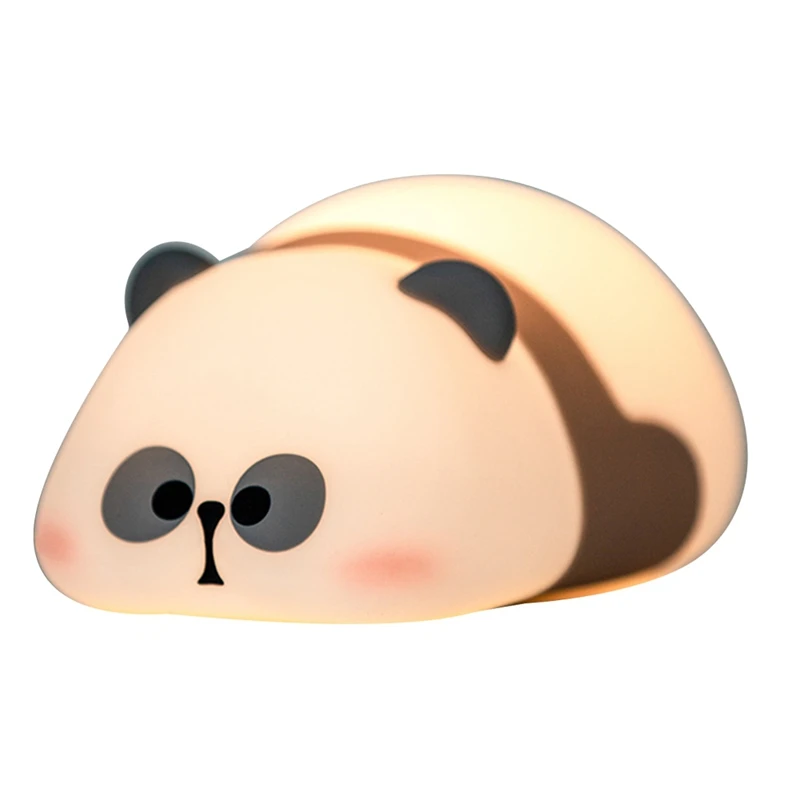 KrasnoNight-Veilleuse tactile en silicone, lampe à 3 niveaux, intensité variable, KrasnoAnimal, décoration de chambre