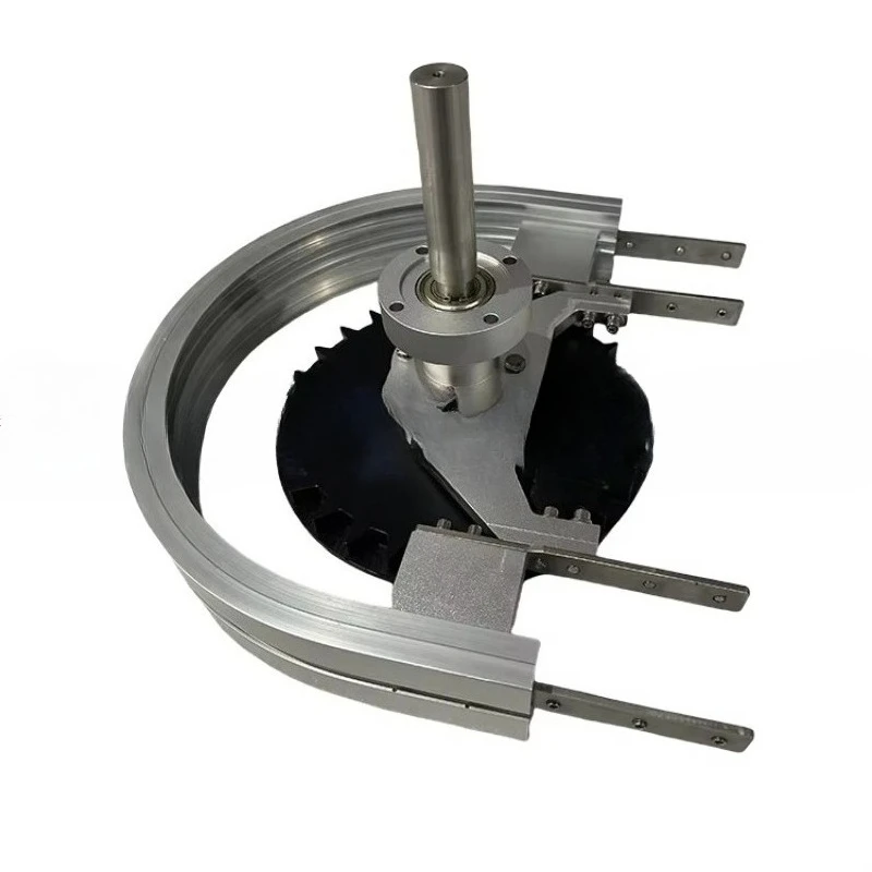 180-Degree horizontal bending of high-quality flexible conveyor system with wheels and motor shaft