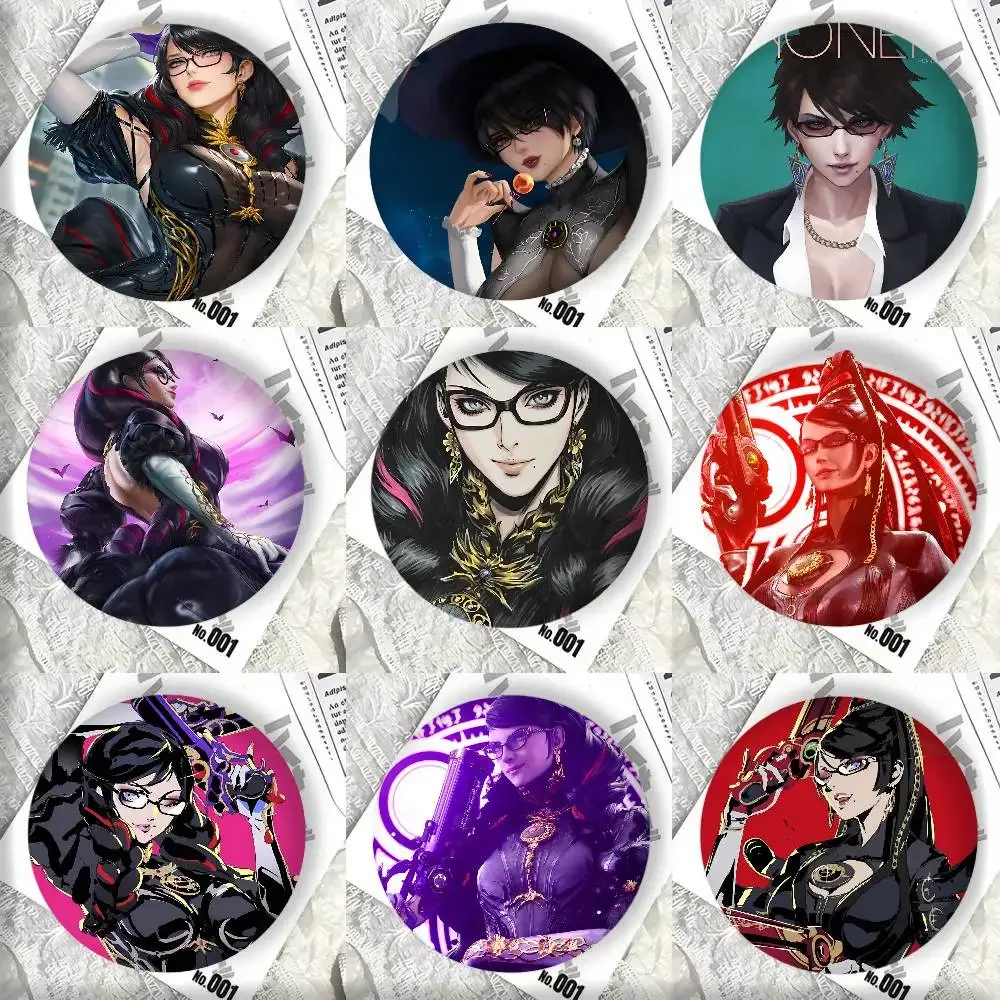 Bayonetta – SEGA Badges Pins alfileres de solapa alfileres de sombrero broches regalos decoración mochilas anime