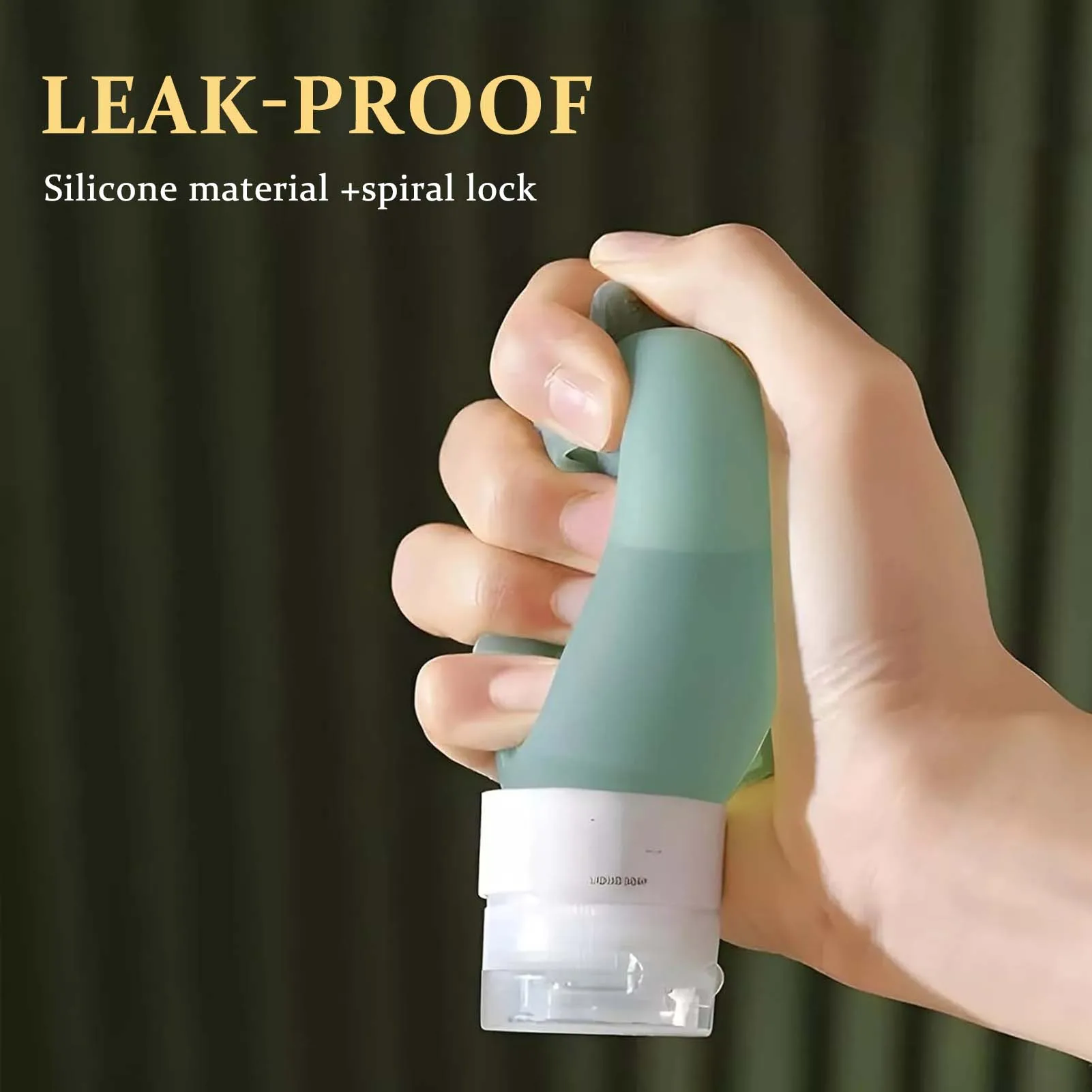 Silicone Travel Dispenser Bottles Wide Opening Design Easy Filling  Dispenser Bottles n Women Travelling Accessories