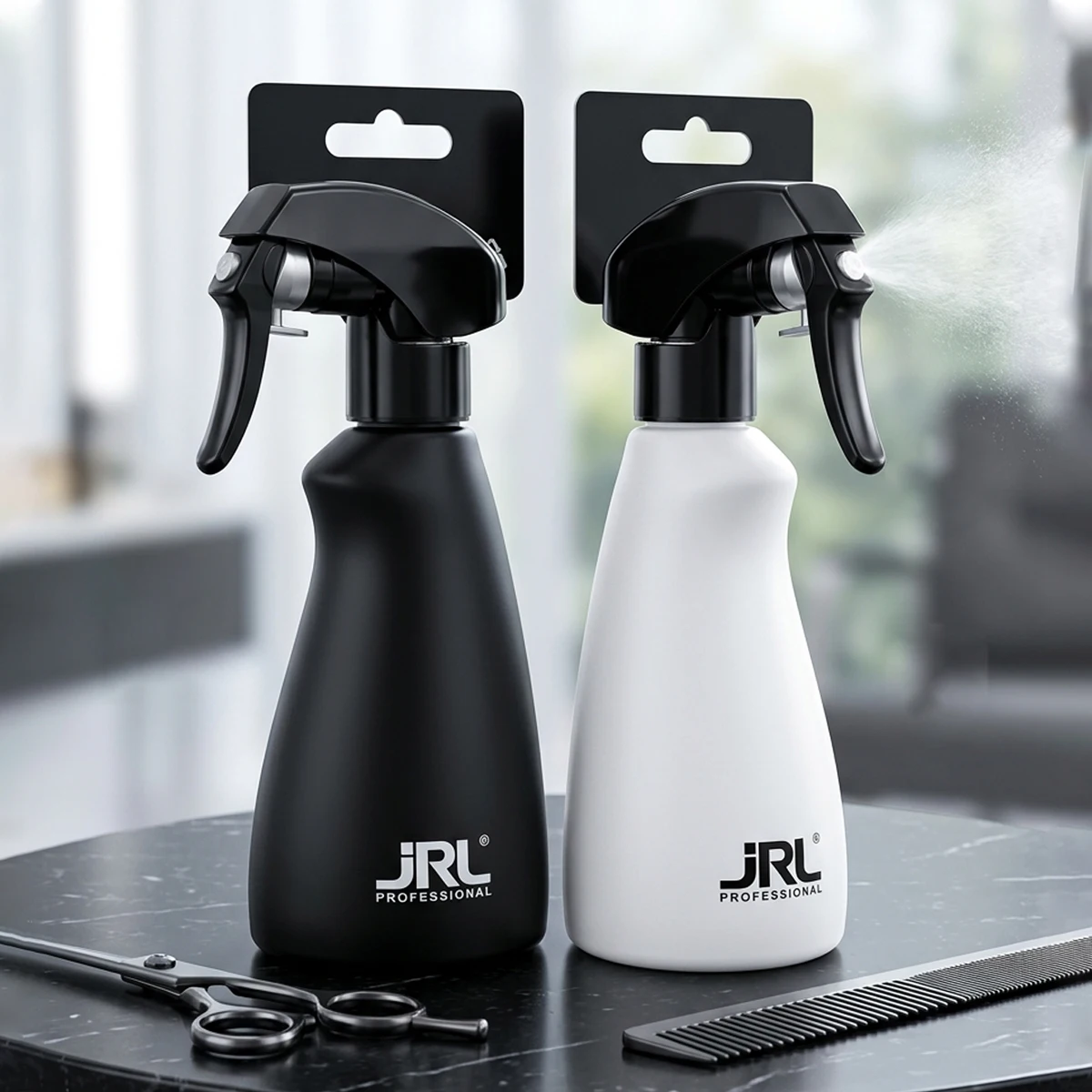 JRL Professionelle Friseursalon-Hochdruck-Feinzerstäuber-Sprühflasche, 150ML Kunststoff-Reinigungswerkzeug für den Haushalt – Detail 2