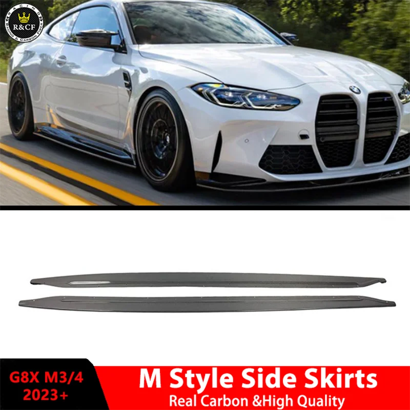 

Hot Selling! G80 M3 Carbon Fiber M style Side Skirts Extensions Rocker Panel For BMW G80 M3 G82 M4