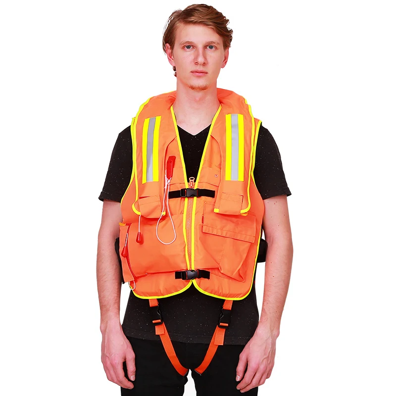 

Inflatable Life Jacket,Wrap-around Inflatable Lifebuoy, Fire Department-specific Life Jacket, Factory Direct Sale