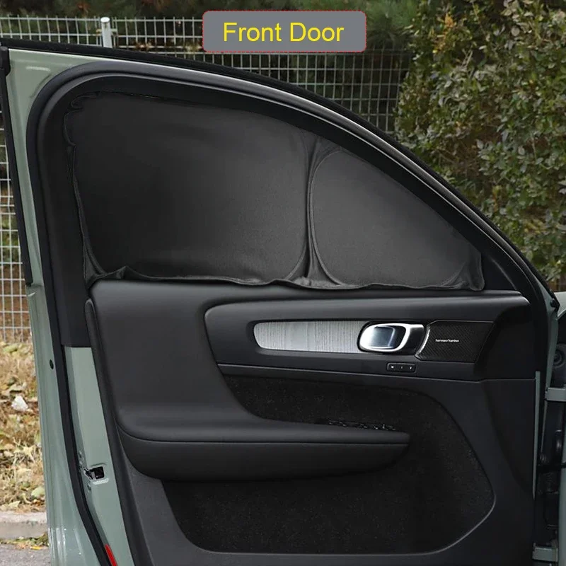 Car Black Window Privacy Sunshade For VOLVO XC40 2018-Present Auto Anti-UV Heat Insulation Protect Cover Interior Accessory
