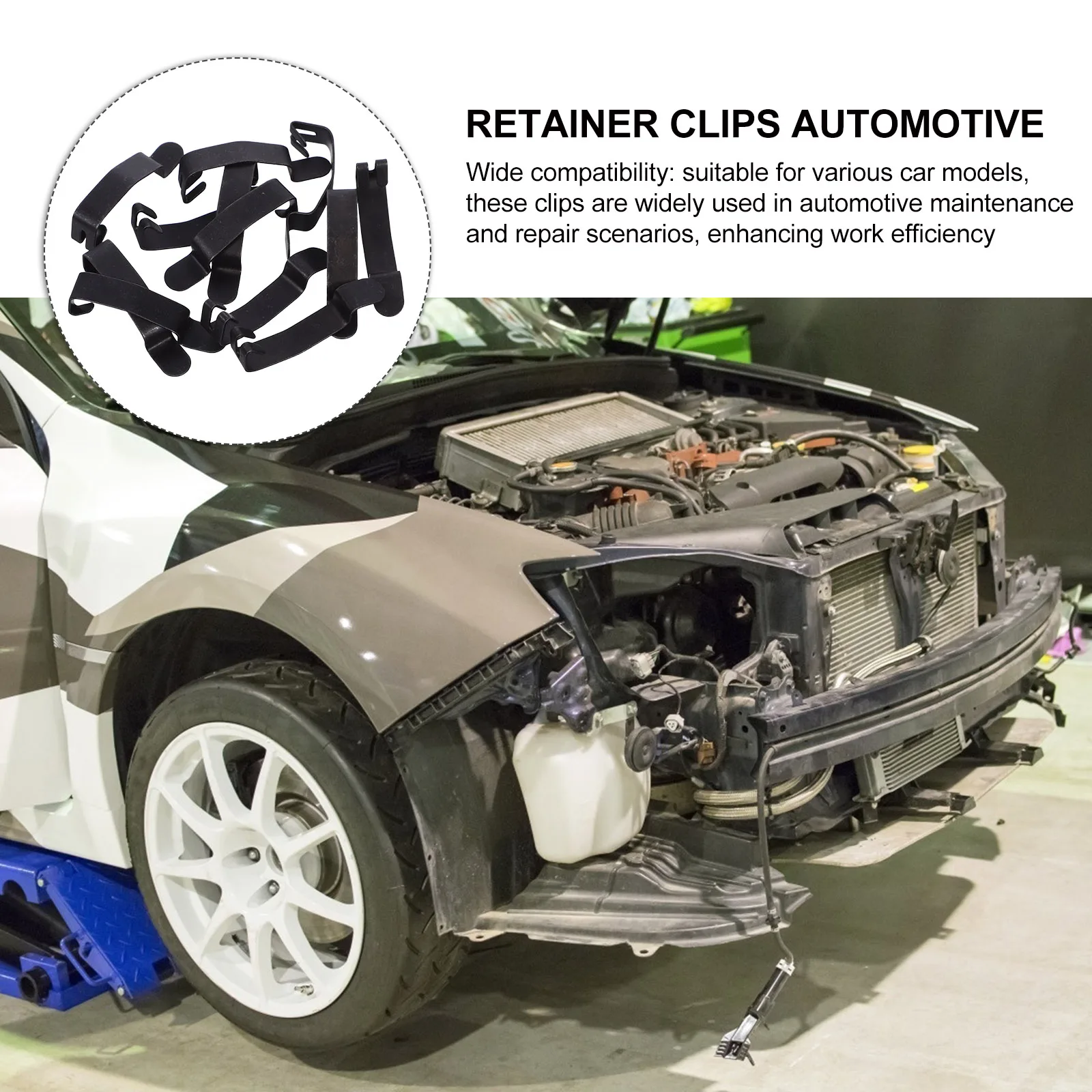 

12pcs Car Air Filter Housing Clips Precision Fit High Strength Universal Metal Retainer Clips Replacement Compact Portable
