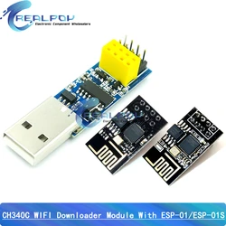 CH340C USB ESP8266 ESP-01 ESP01S Prog WIFI Downloader Module Developent Board for Arduino Programmer Adapter