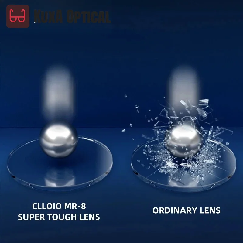 XUKA MR-8 High Quality Toughness Aspheric Lens Series Myopia Hyperopia Presbyopia Lens  Thinner Super-Tough Optical Lenses