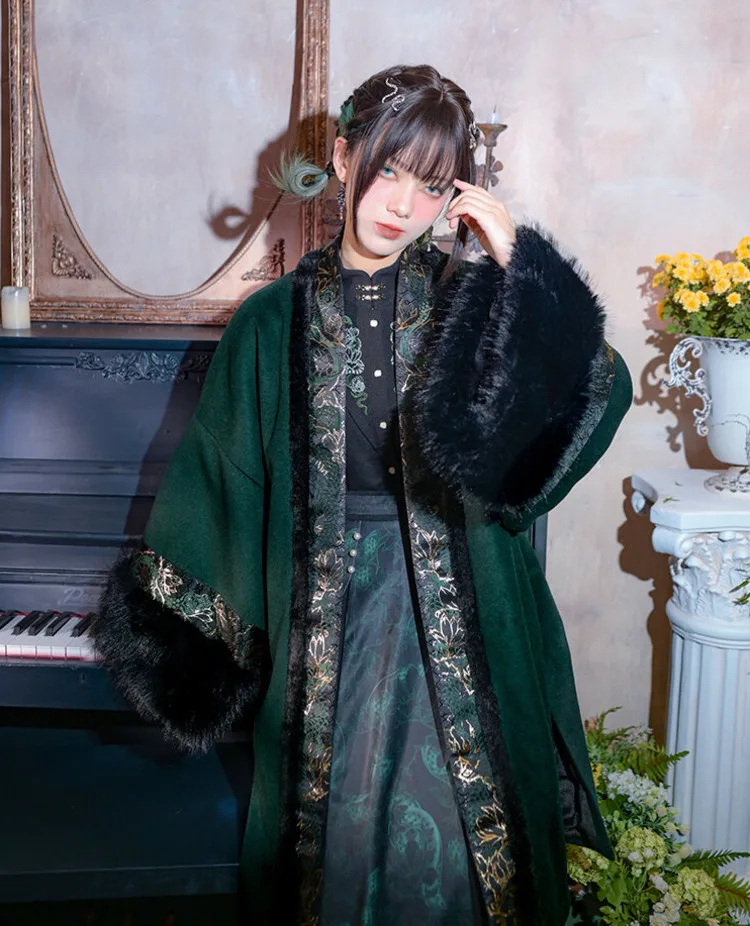 

Новое шерстяное пальто National Air Zhijin для женщин, в стиле ретро, с элементами китайской культуры, с рукавами, на флисовой подкладке