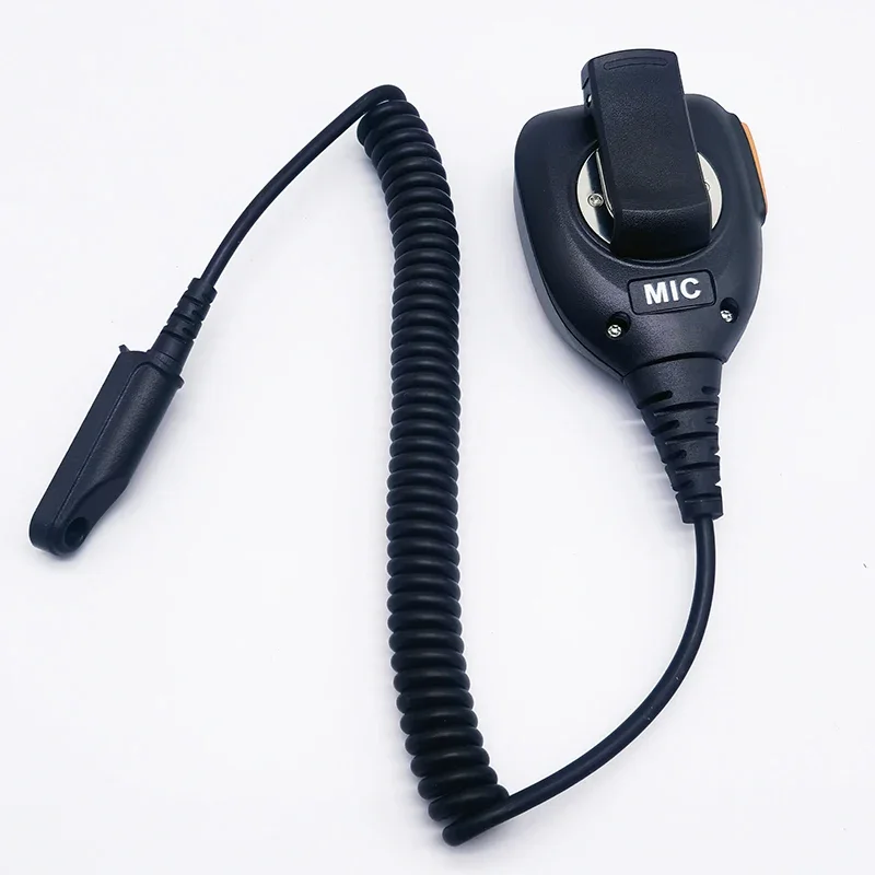 Baofeng Walkie Talkie UV-9R Plus New Style Spring Cable Speaker Microphone Radio Waterproof PTT Mic for UV9R BF-A58 BF-9700