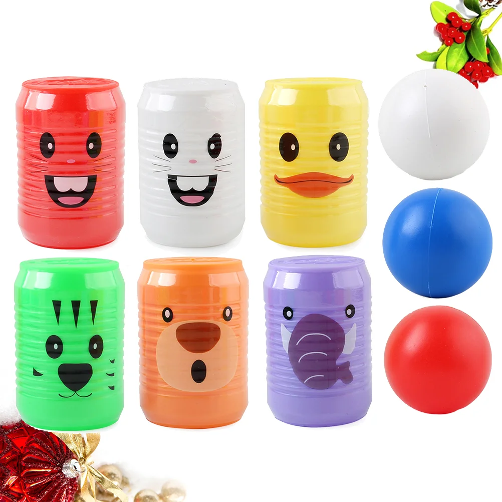 Children's Toy Cartoon Animal Pattern Bowling Indoor Cans Number Interactive Digital Educational Shape Toys