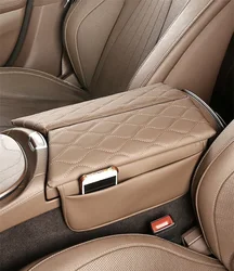 Center Console Armrest Box Cover Pad For Mercedes Benz E Class 2017-2023 W213 CLS 2018-2022 Leather Anti-Scratch Armrest Cushion
