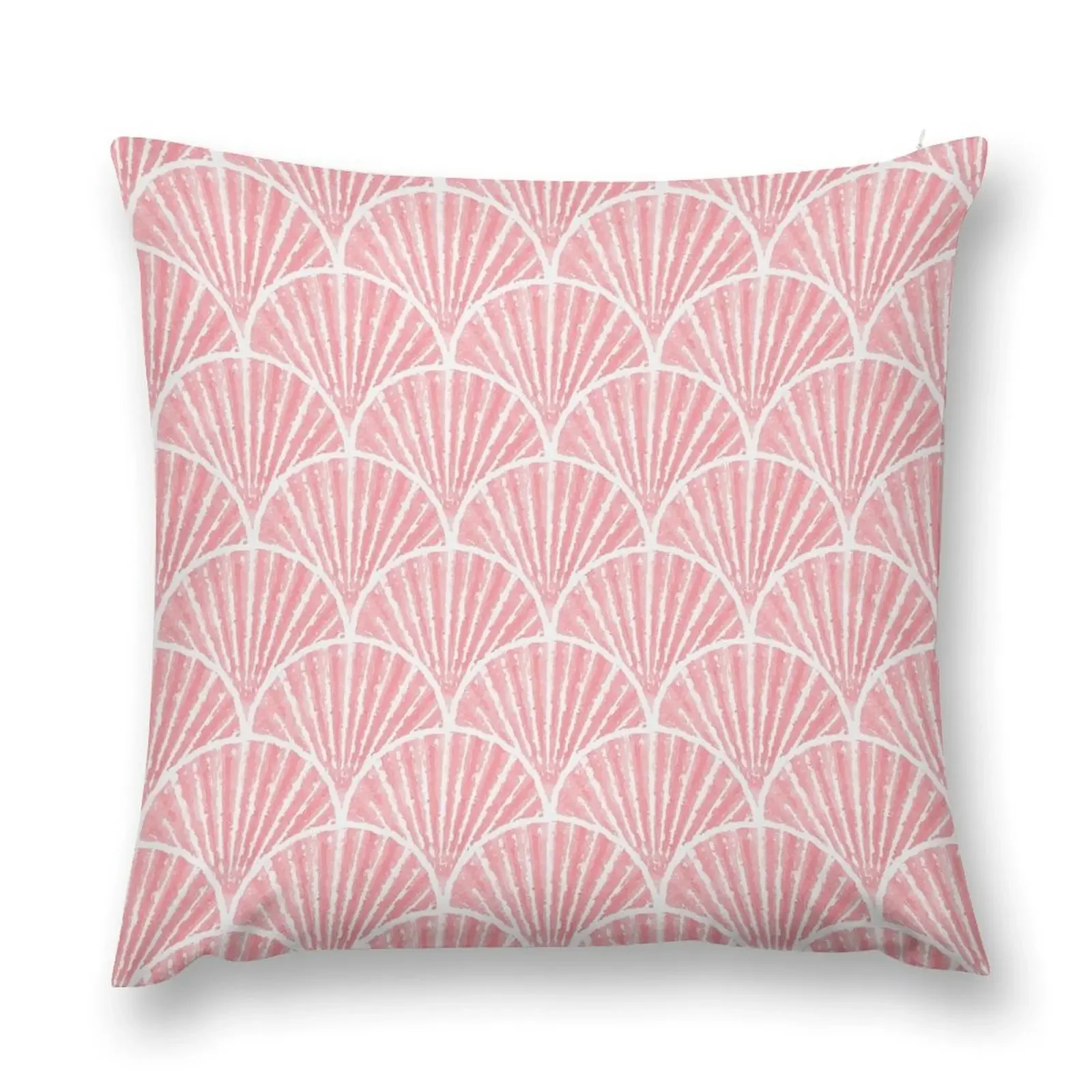 

Watercolor Coral Scallop Seashell Pattern Throw Pillow Embroidered Cushion Cover Christmas Pillow Cushions For Children pillow