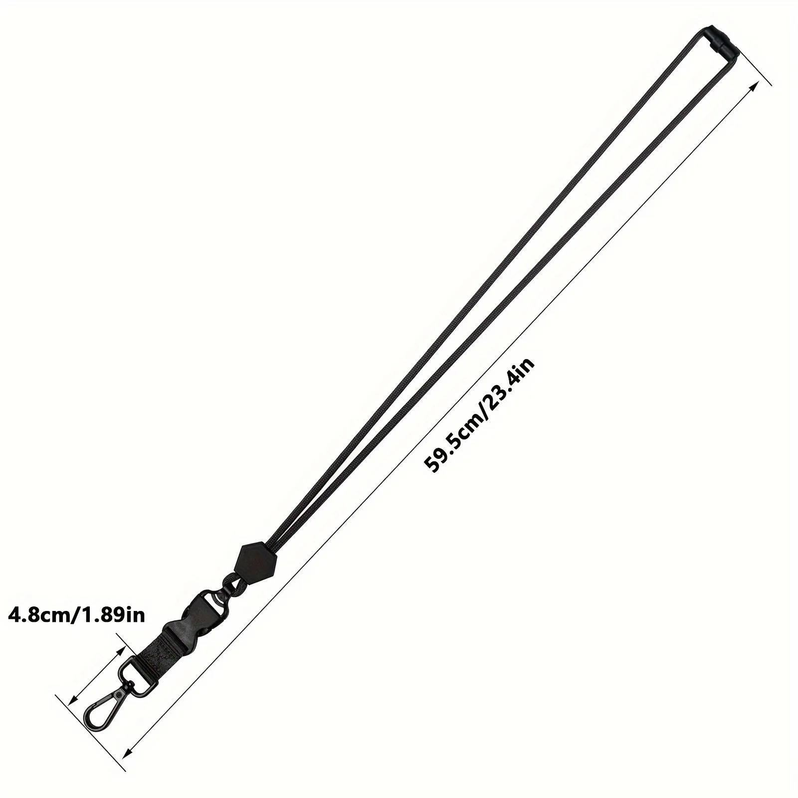Heavy Duty Removable Badge Reel Holder Keychain Hanging Neck Strap Lanyard Tactical Id Name Card