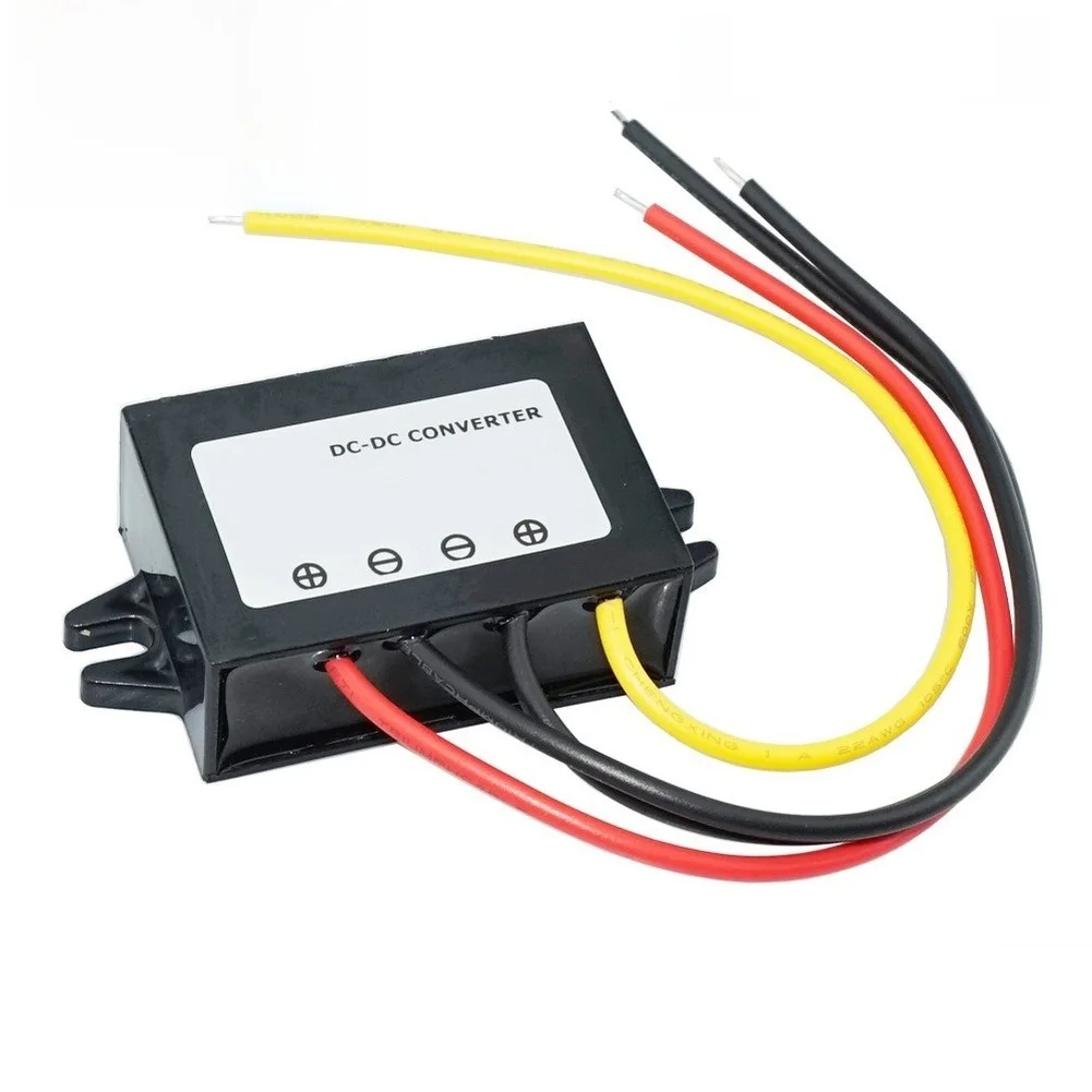 DC DC Converter 15-50V Input to 12V 1A Output Step Down Regulator with Over Current Temperature Short Circuit Protection