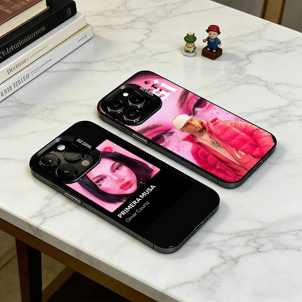 

P-Primera M-Musa Omar Courtz Phone Case For iPhone 17,16,15,14,13,12,11 Plus,Pro Max,XS,Colored Silver Plated Inside Cover