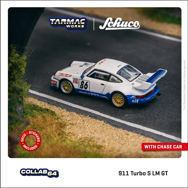 

Tarmac Works 1:64 911 Turbo S LM GT Suzuka 1000km 1994 #86 Diecast Model Car