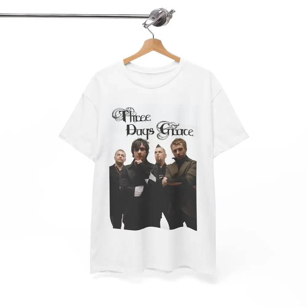 Three Days Grace Tshirt Retro Merch Album Cover Rock Unisex Heavy Cotton Band