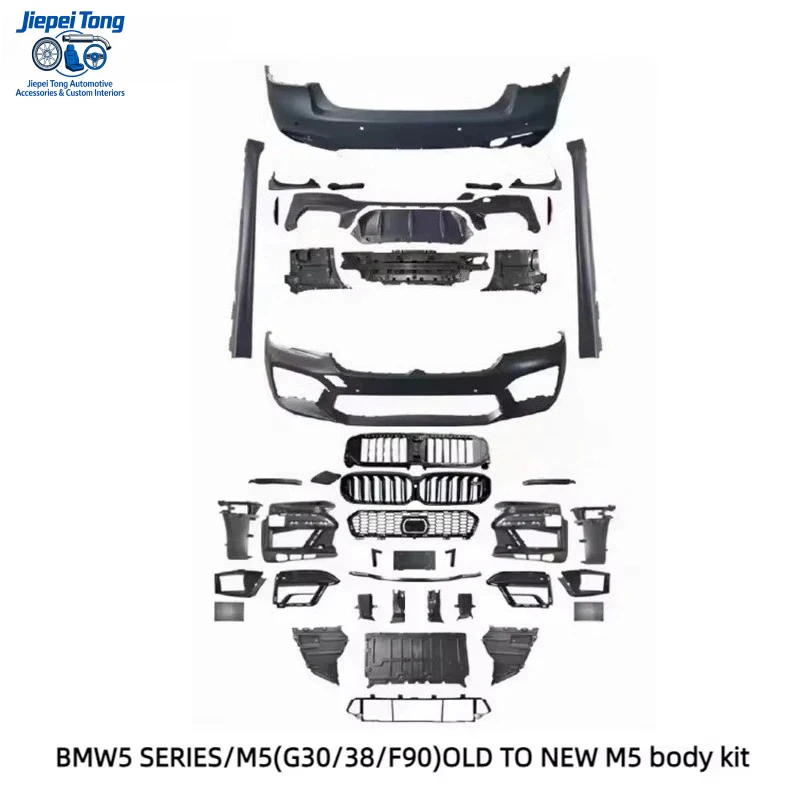 Suitable for Parts Car Bumpers 5 Series G30, G38, Retro-modernized M5 - 1:1 Large-scale Bumper Set