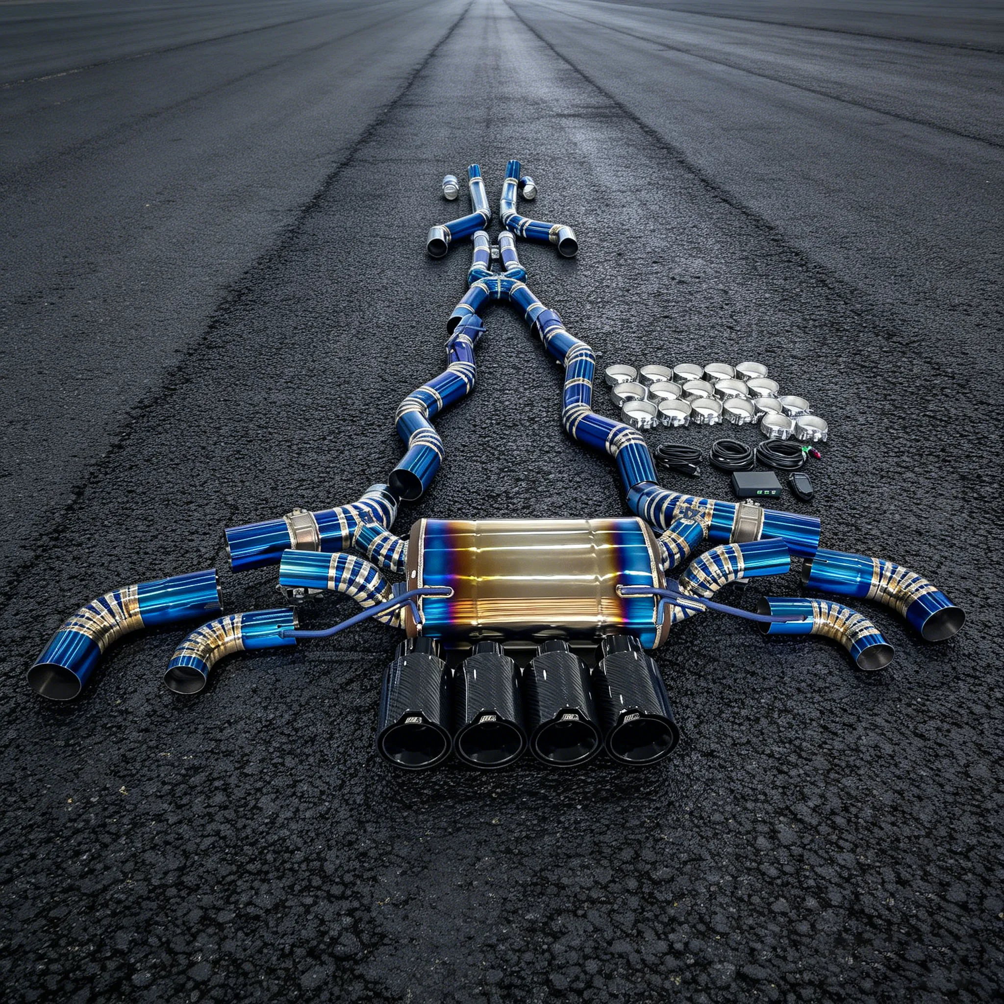 

Titanium Exhaust System Catback for BMW M850i G16 2019-2022 4.4T N63 V8 With Muffler Valves Pipes Auto Performance Parts