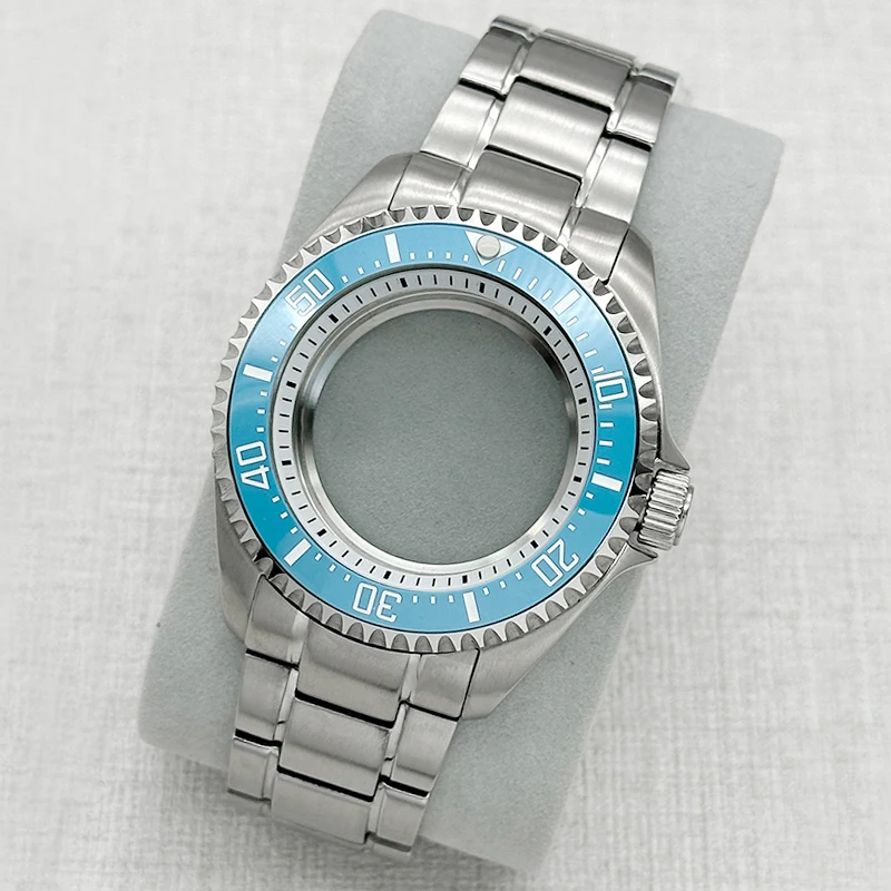 

NH35 Case SKX007 Watch Case And Strap Set Domed Sapphire Double-Layer Glass Fit NH35 NH36 4R 7S Movement 42mm Men’s Watch Case