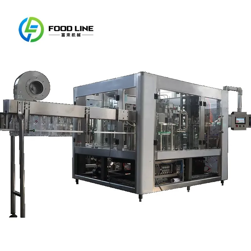 Customize  Automatic Fully Automatic Pneumatic Gear 3-in-1 Stainless Steel Pump Mineral Water Filling Production Line