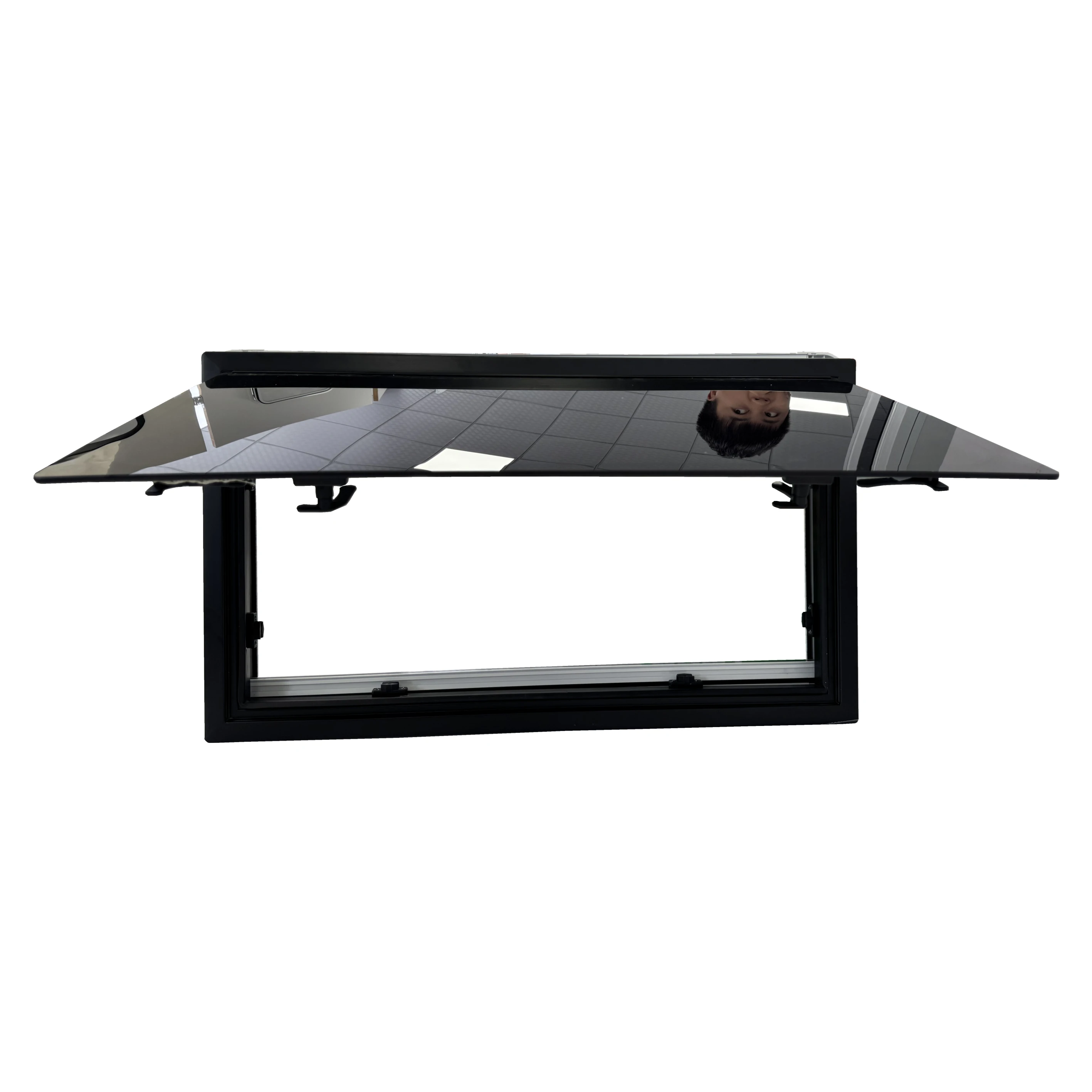 رائجة البيع TONGFA عالية الجودة RV قافلة متنقل الزاوية اليمنى نافذة خروج الألومنيوم مع زجاج أكريليك مزدوج #3