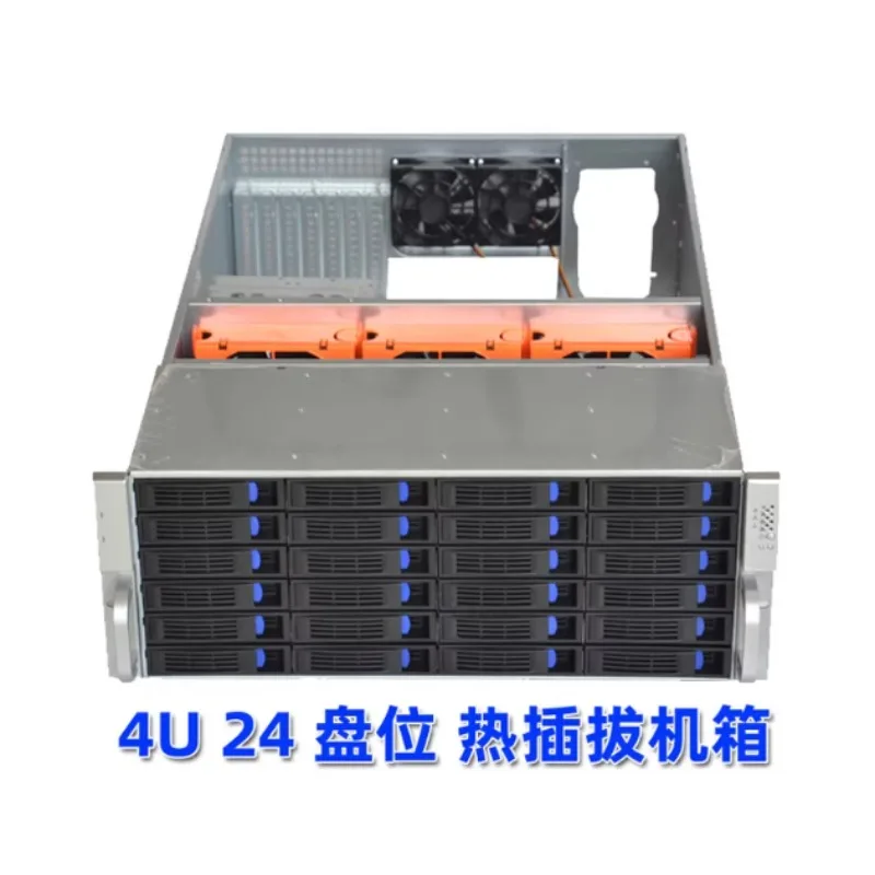 4U Server Chassis 4U24 Disk Position Hot Swap Chassis Industrial Control AI Storage Multi-disk Position Cloud Computing