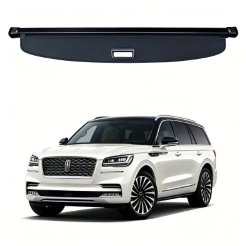 Cargo Cover Trunk Privacy Shade Rear Security Partition Anti-Theft Shield Organizer for Lincoln Aviator 7 Seats 2018-2025