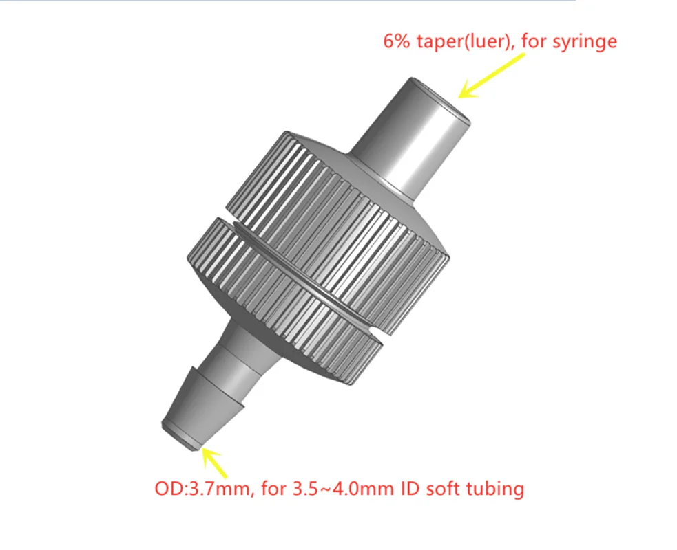 250pcs/lot Reusable Lab Use Female Luer 13mm Plastic Membrane Syringe Filter Holder With Barb Tip