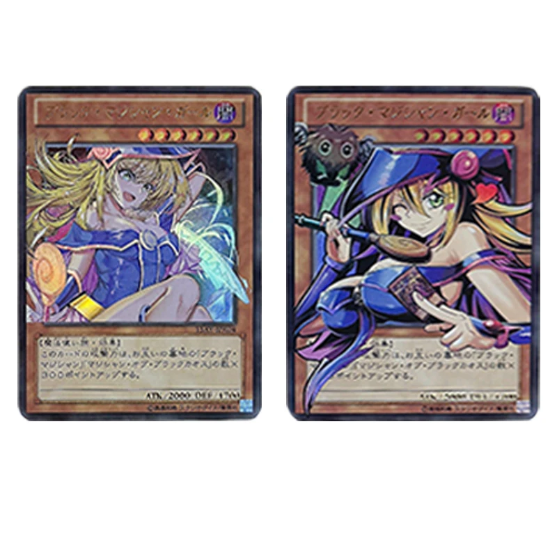 Diy Japanese Anime Yu-Gi-Oh! Black Magician Girl Characters Flashcards Collectible Cards Christmas Birthday Gift Children's Toys