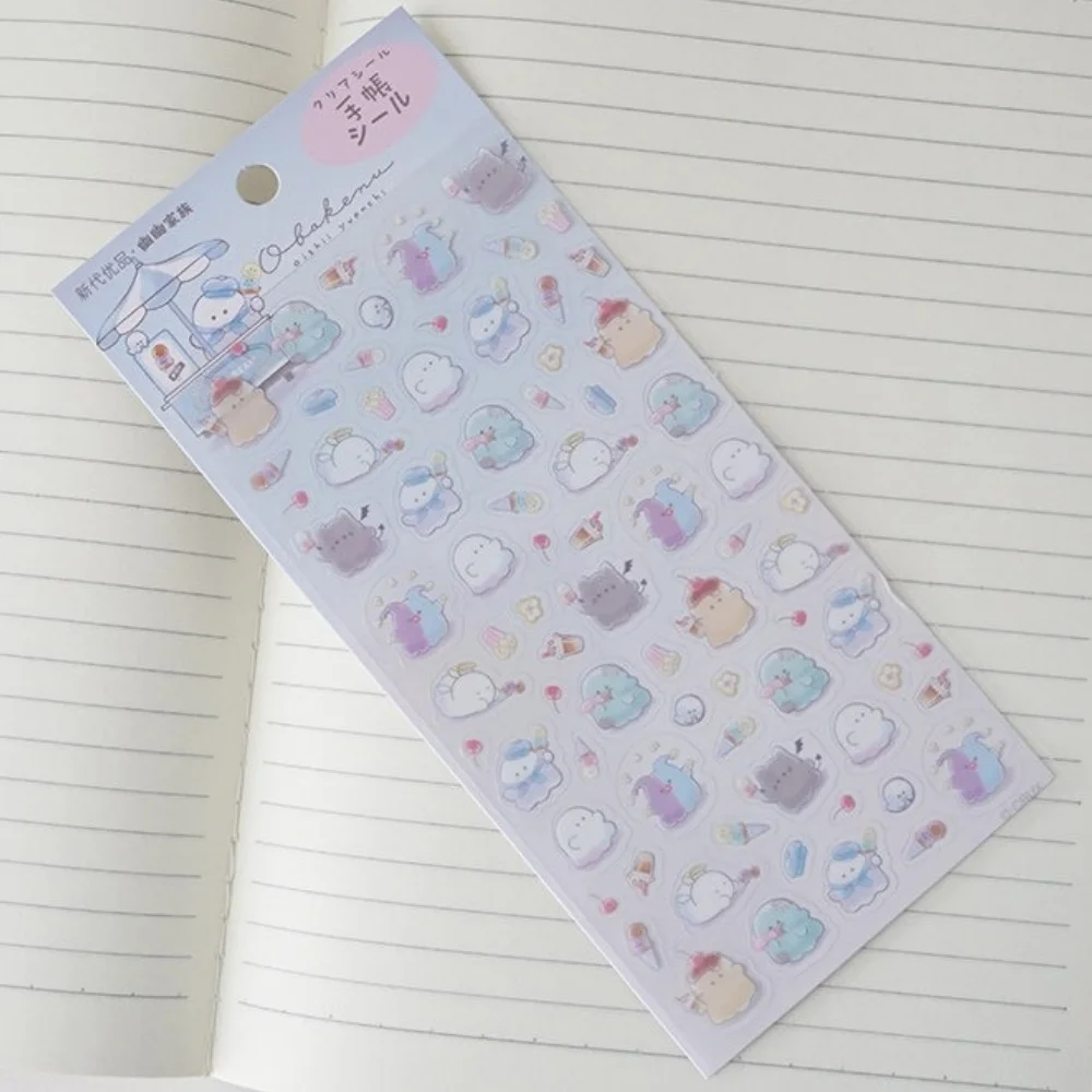 Cute Stickers Sets Multiple Options Cartoon Cats Waterproof Transparent PVC Stickers for DIY Notebook Phone Decorative Decals