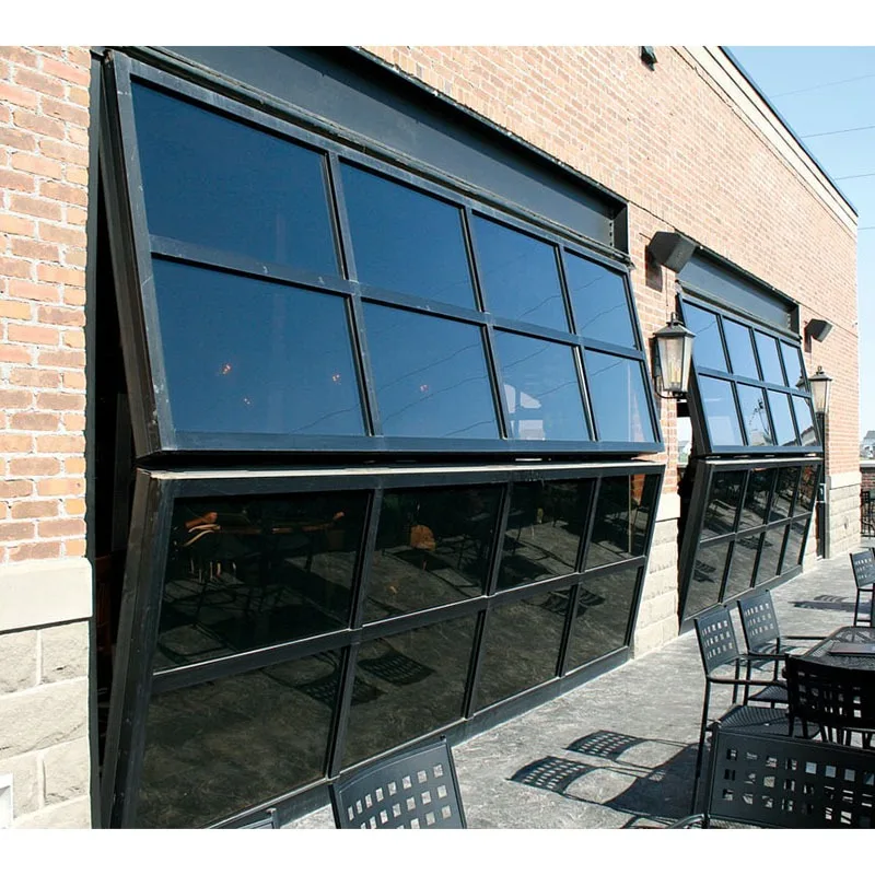 【Hot Sale】Modern Design Tilt-Up Bi-Folding Garage Doors Waterproof Aluminum Alloy Fiberglass Netting For Villas