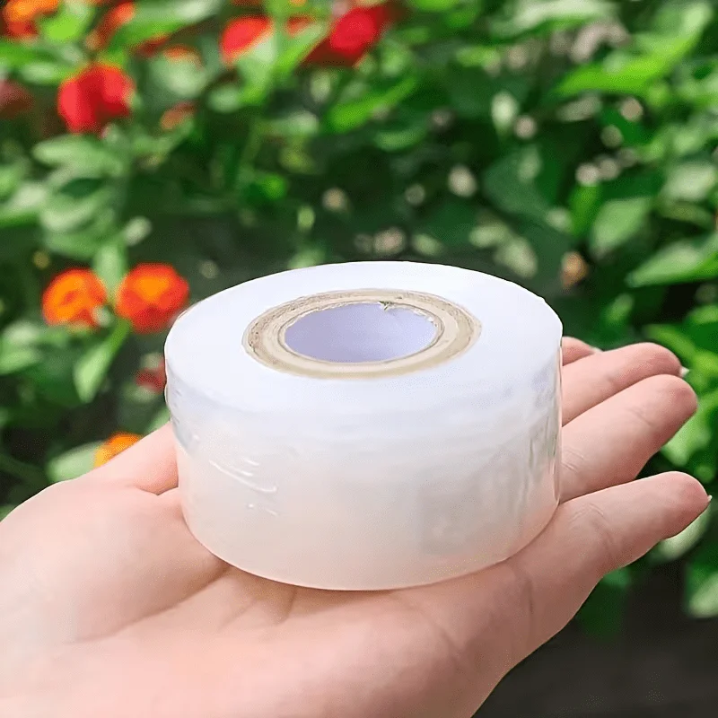 1 Roll Clear Self-Adhesive Garden Grafting Tape Random Length, Plant Wound Care Fixing Tape, Replacement Binding Rope Gardening