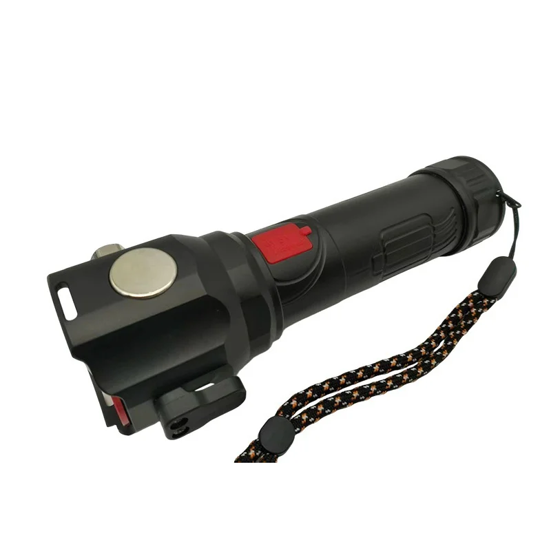 High Brightness Flashlight Portable Long Battery Life Waterproof Zoomable Multi-function Flashlight for Outdoor Use