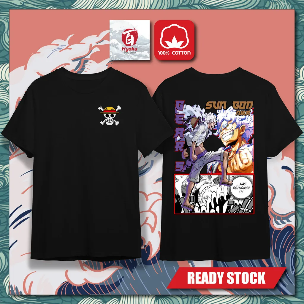 100% KATOEN LUFFY 20 EEN STUK Katoen Unisex T-shirt Baju Lelaki Wanita Perempuan Anime Grafische Tee Katoen Ronde Hals top