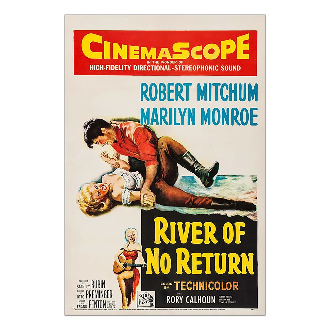 WM3095 River of No Return (9) Wonderful Classic Movie HD Silk Fabric Poster Art Decor Indoor Painting Gift