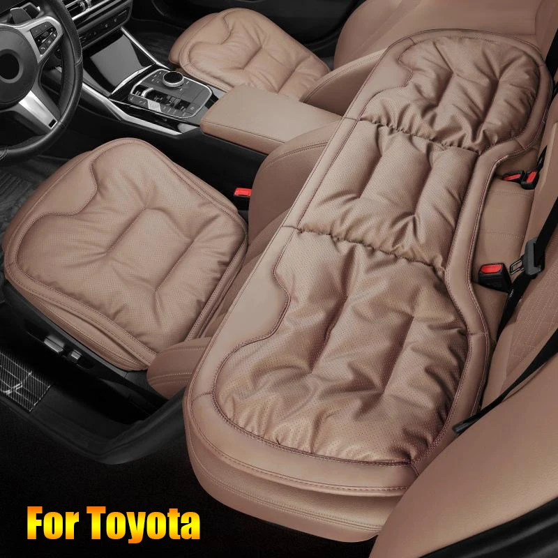 Custom Badge NAPPA Car Seat Cushion For Toyota Camry Rav4 Corolla Avalon with Breathable Hole Car Seat Protector Auto Parts