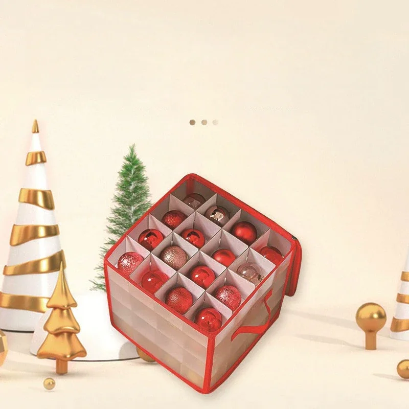 64-Grid Baubles Storage Box Christmas Balls Xmas Tree Decorations Organizer Bauble Divider Toys Box