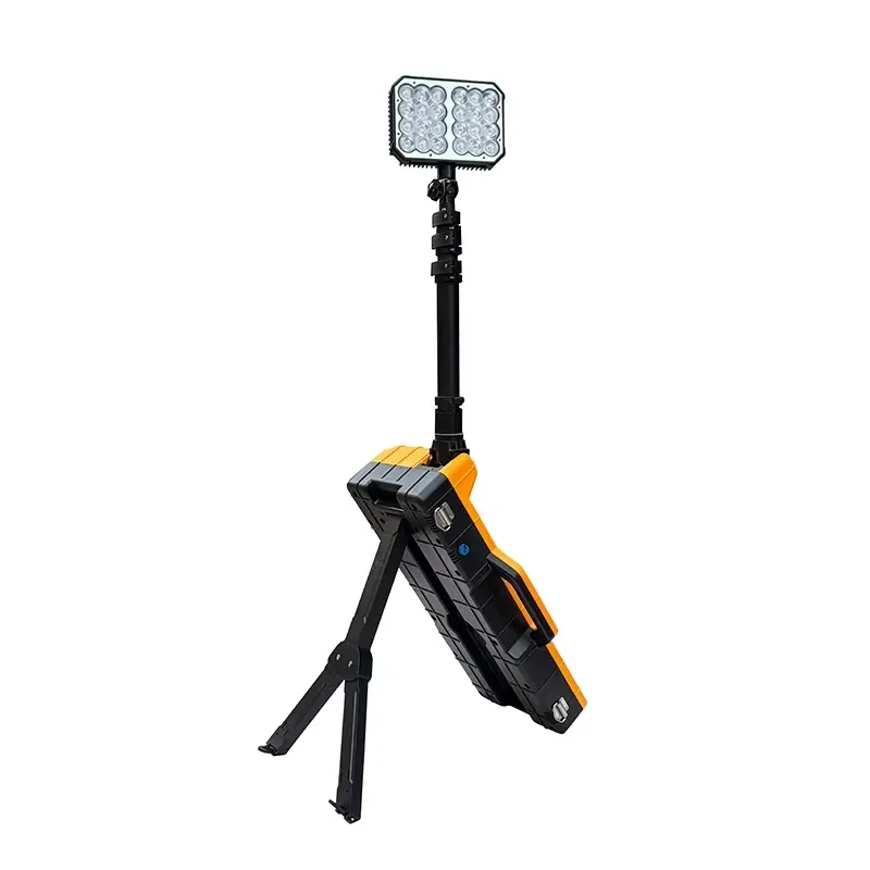 100W Rechargeable LED Work Light Portable Industrial Floodlight IP66 Waterproof Emergency Lamp for Garage Workshop