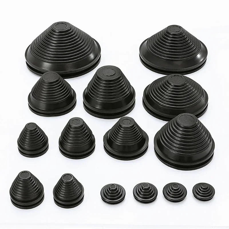Rubber Tower Type Protection Coil for Power Distribution, Box Wire Cable, O-ring Sealing Cap, Hole Plug, 1Pc