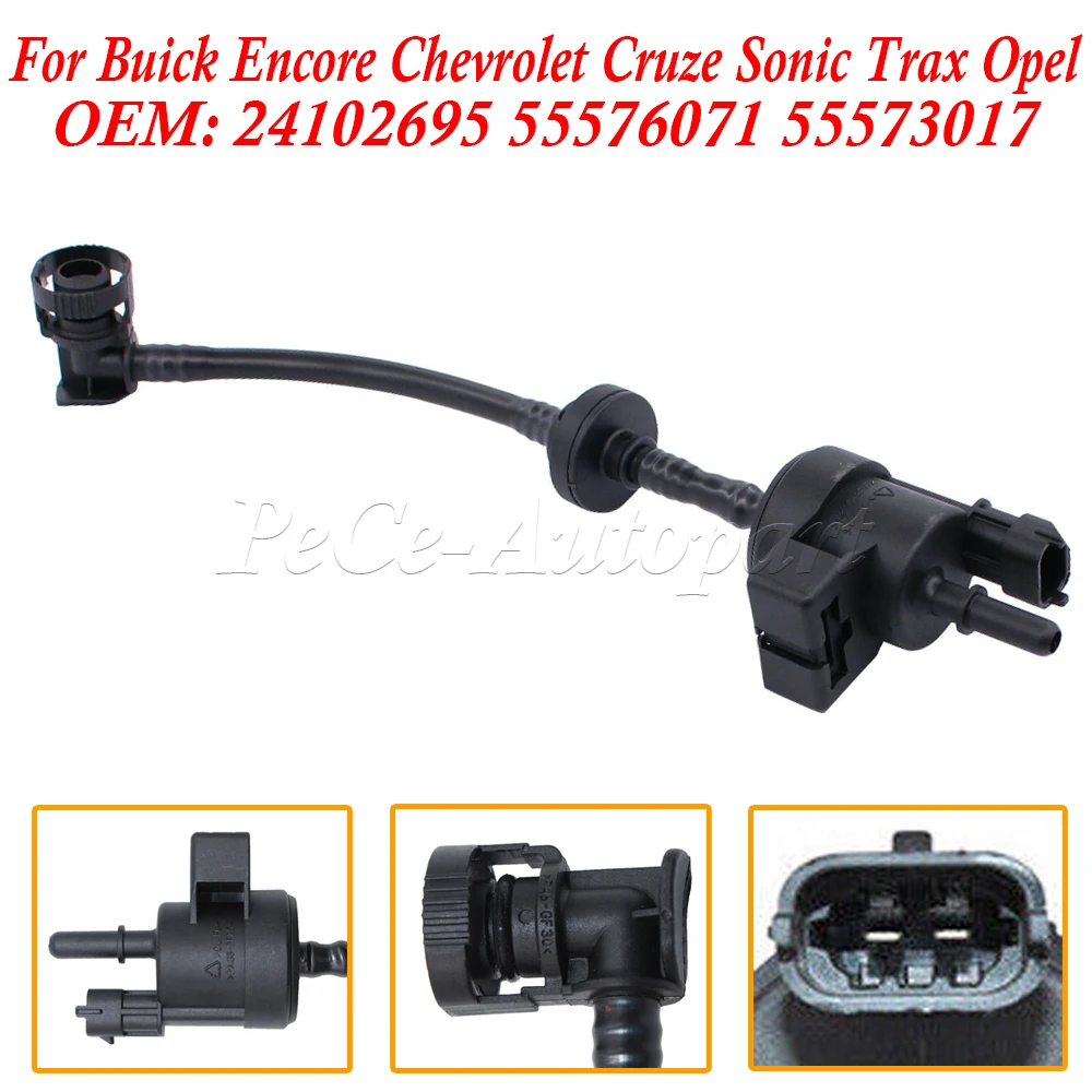 Dla Buick Encore Chevrolet Cruze Sonic Trax Opel Corsa Astra 55576071 55573017   Nowy elektromagnetyczny zawór upustowy pochłaniacza oparów emisji
