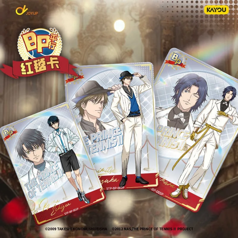 KAYOU New Tennis Prince Sparkling Moment Collectible Card Peak Pack بطاقات جمع الألعاب الأصلية الرسمية