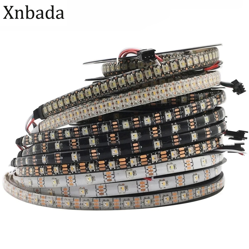 SK6812 RGBW (Similar WS2812B) 4 In 1 Individual Addressable Led Strip CW NW WW 30/60/144 Leds/Pixels/m  DC5V