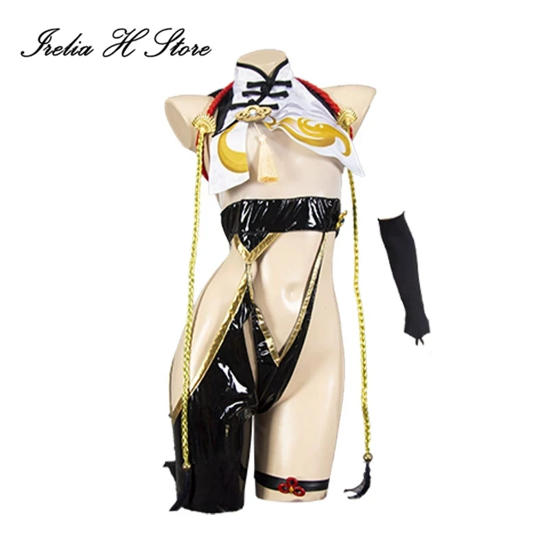 

Irelia H Store Genshin Impact Shenhe Cosplay Costume Shenhe Sexy Bikini Female Halloween Costume