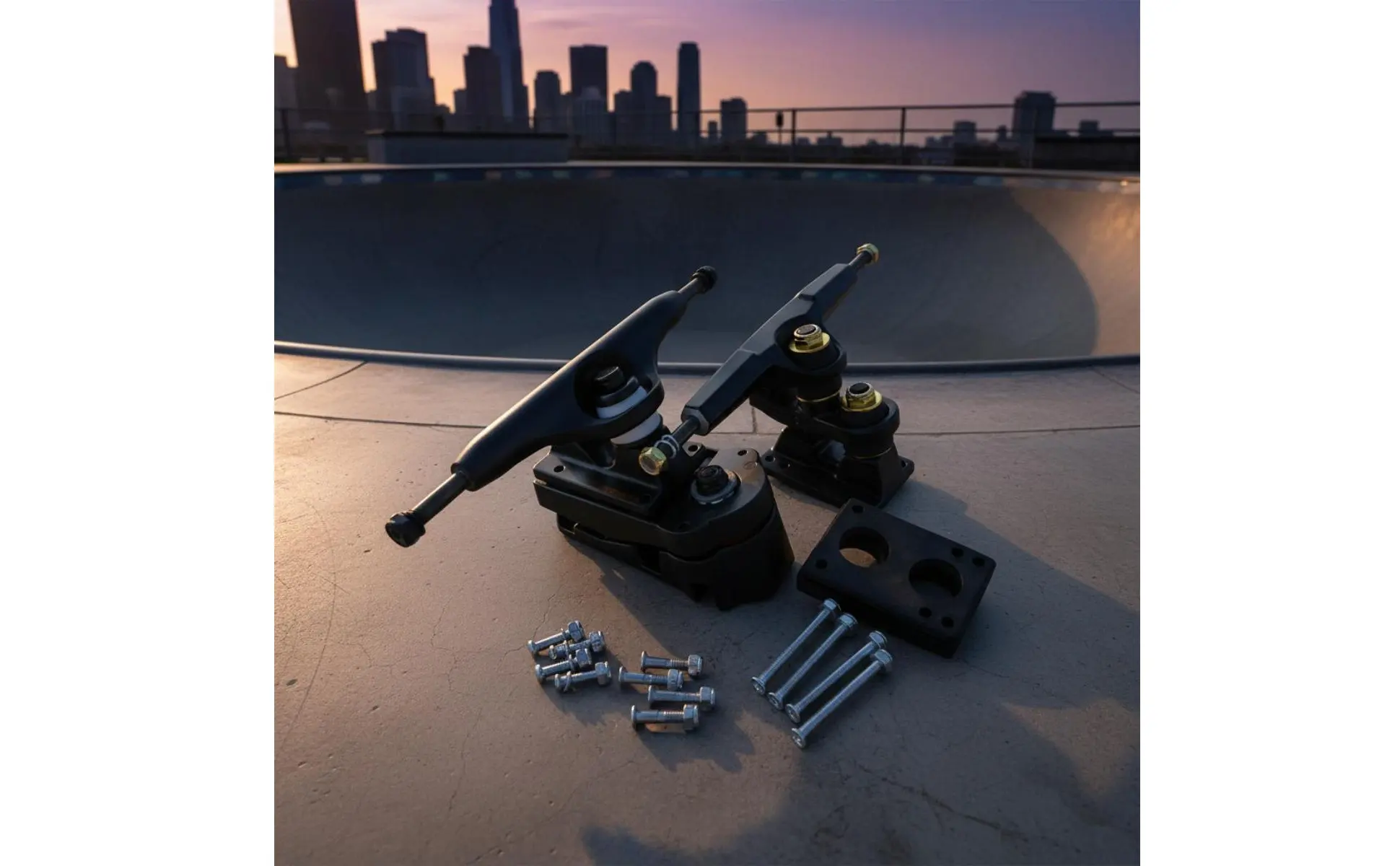 6.25 Inch Skateboard Truck Set Density Cast Land Wave-Style Skateboard Truck Set Front Surfskate Trucks Quick Pumping